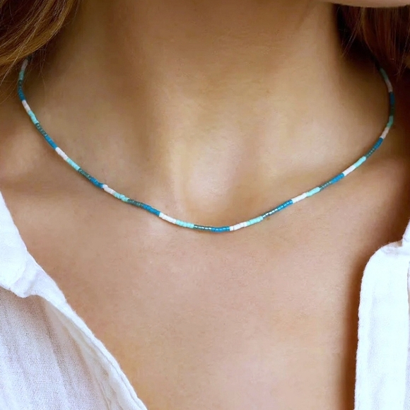 Gorjana "Gigi Stripe" Glass🪟 Bead Necklace - NWT - Picture 16 of 16